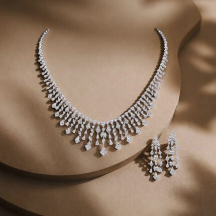 Royal Diamond Evening Necklace Set