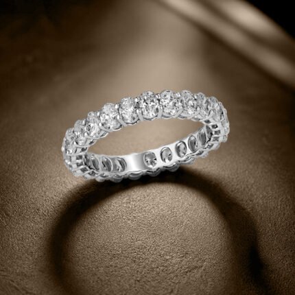 Oval Cut Diamond Eternity Band