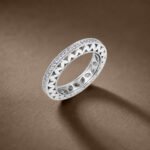 Luxe Petal Gallery Milgrain Diamond Band