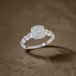 Cushion Double Halo & Twisted Marquise Diamond Ring